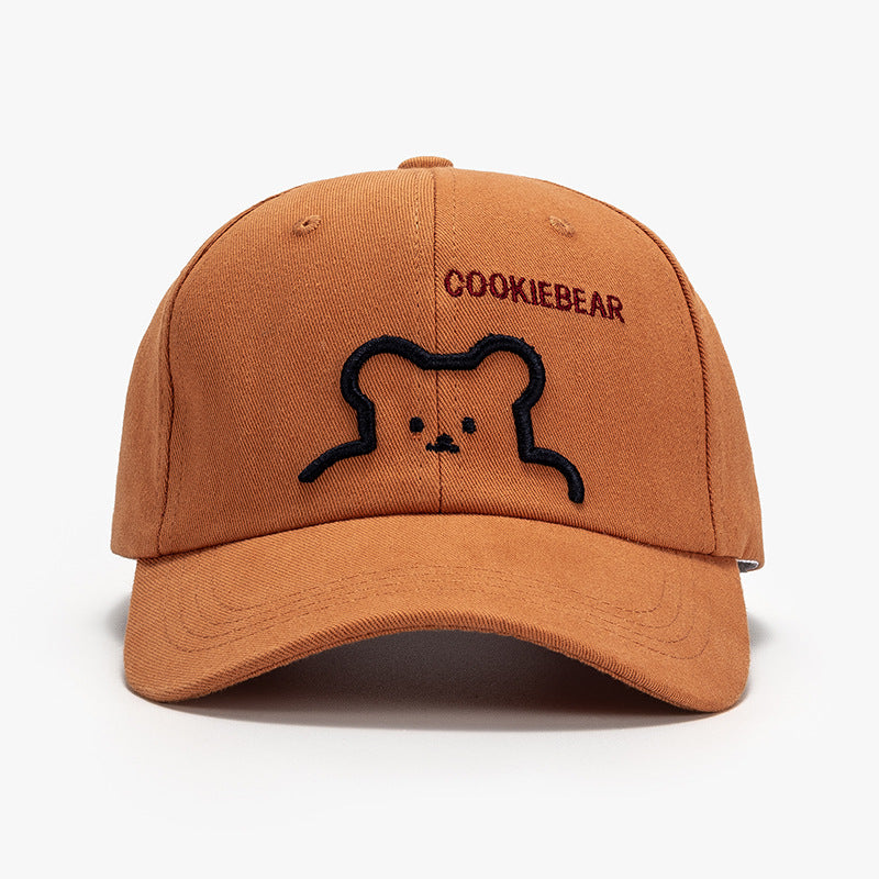 Men's Outdoor Sun Protection South Korea Cute Bear Baseball Cap