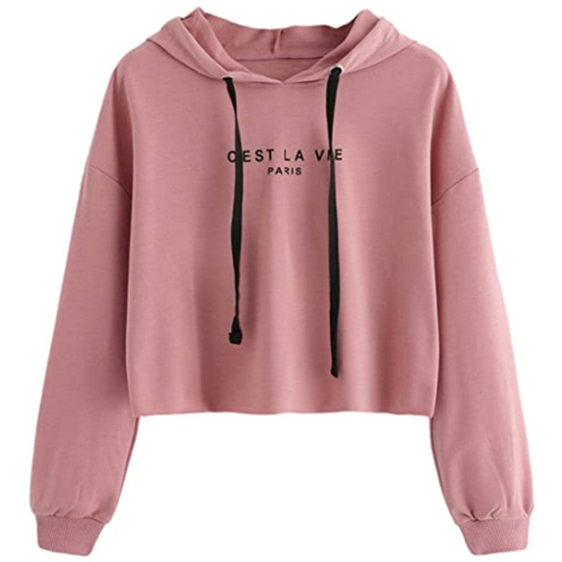 Pullover Crop Top Trendy Sweatshirt