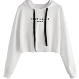 Pullover Crop Top Trendy Sweatshirt