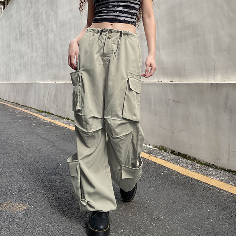 Personalized Side Pocket Low Rise Cargo Pants