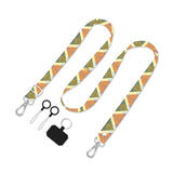 Backless Crossbody Widened Printing Anti-lost Hang Rope Fixed Card Type Mobile Phone Shoulder Strap Neck Rope