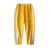 Double-sided Brushed Girls Outer Wear Sports Pants Fleece-lined Thickened Baggy Pants