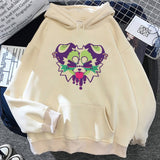 Furry Hoodie Youthful Y2K Pattern Kawaii Athleisure Teen