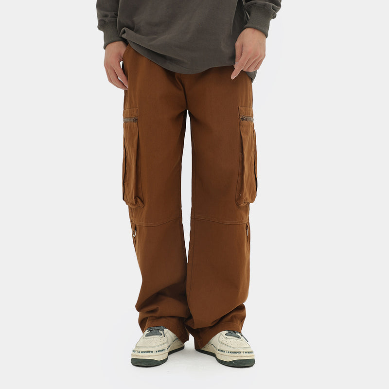 Overalls Zipper Oversize Baggy Straight Trousers