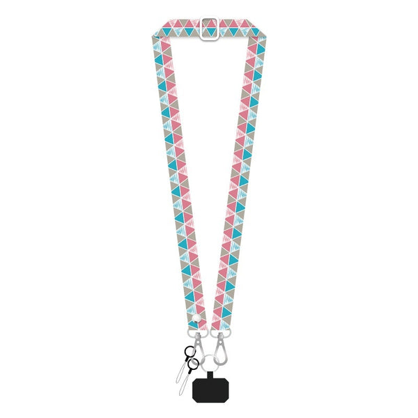 Backless Crossbody Widened Printing Anti-lost Hang Rope Fixed Card Type Mobile Phone Shoulder Strap Neck Rope