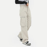 Overalls Zipper Oversize Baggy Straight Trousers