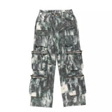 Street Design Spring New Camouflage Multi-pocket Cargo Pants Loose Girl