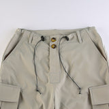 Personalized Side Pocket Low Rise Cargo Pants