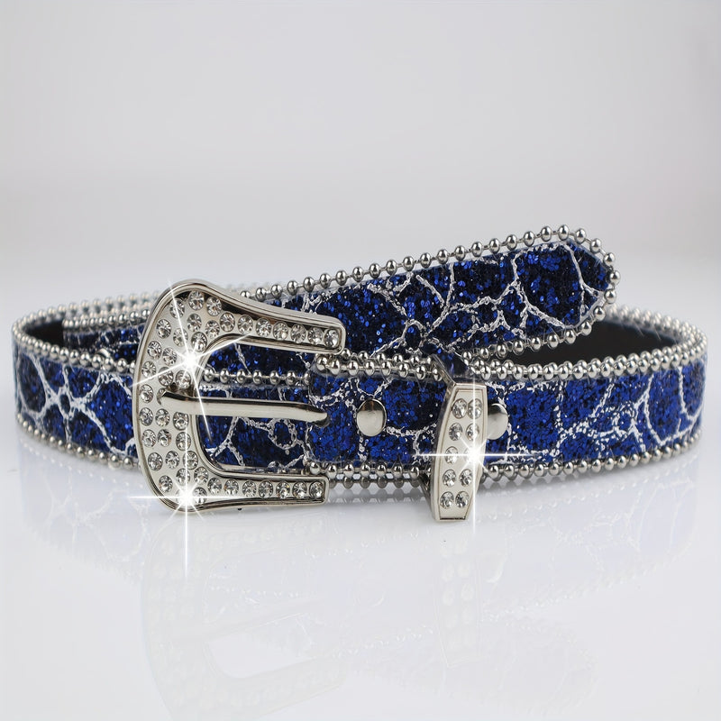 Rhinestone Women's I-style Thin Belt Fashion Personality