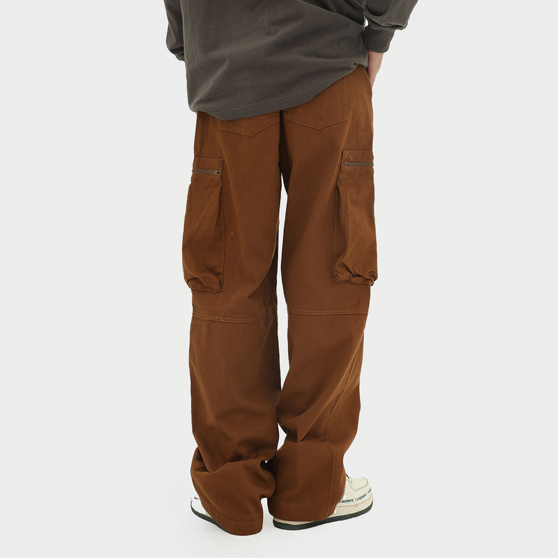 Overalls Zipper Oversize Baggy Straight Trousers